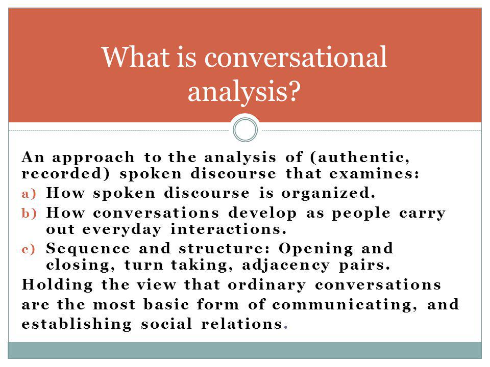 DISCOURSE CONVERSATION ppt video online download